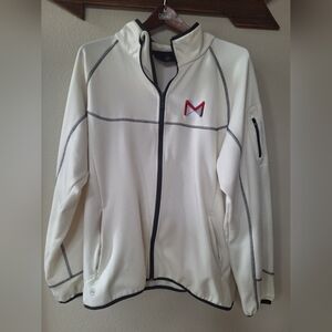 Stormtech Shell Jacket White Gmail Embroidered Logo Mens Size L